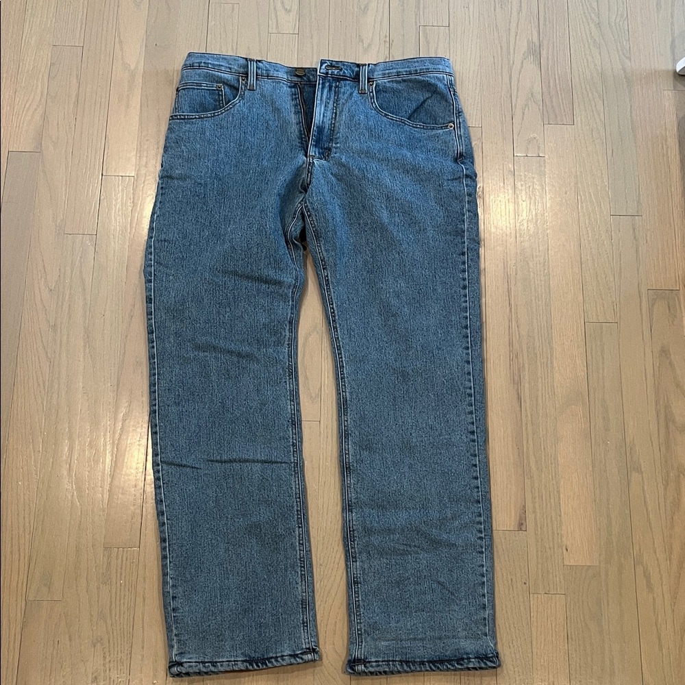 RedHead Men's Straight Blue Fleece-Lined Jeans